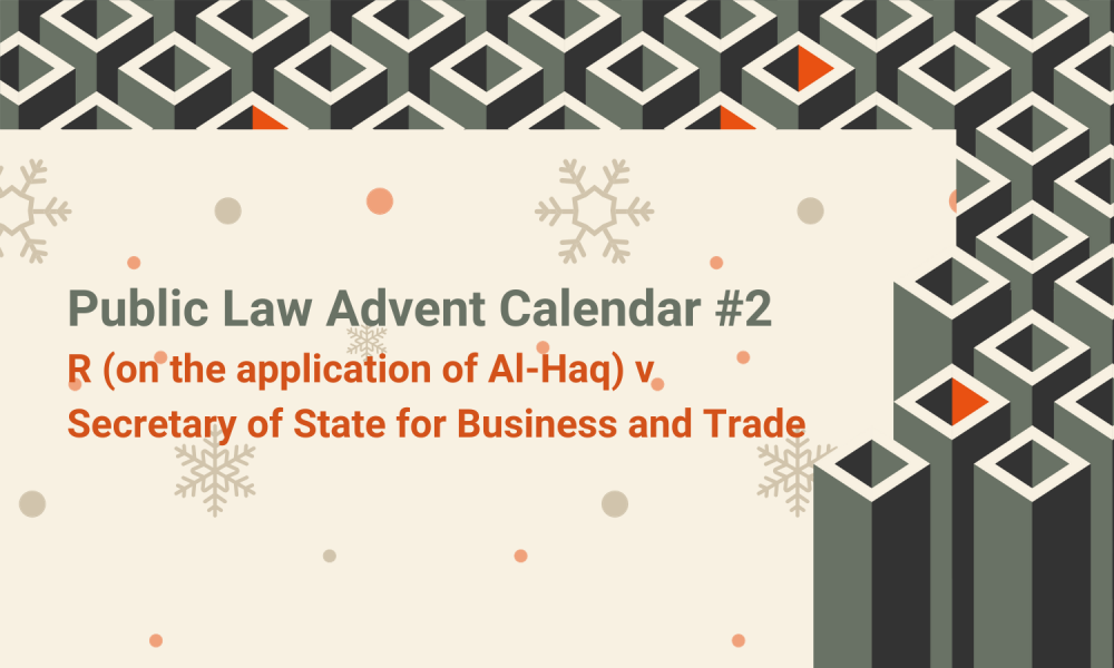 R on the application of Al Haq v Secretary of State for Business and Trade