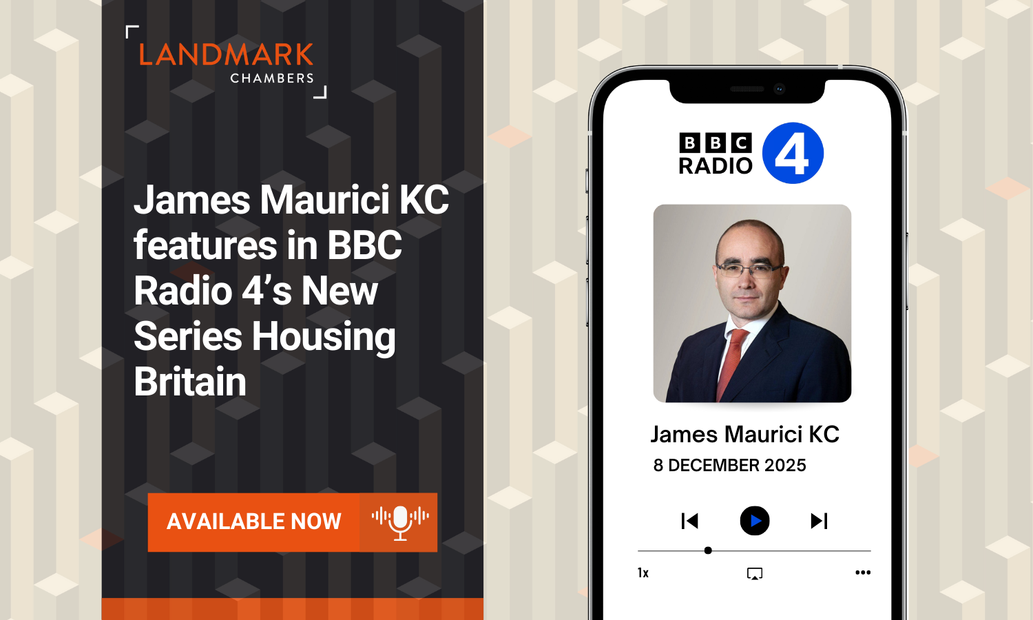 James Maurici KC interviewed on the new BBC Radio 4 series Housing Britain