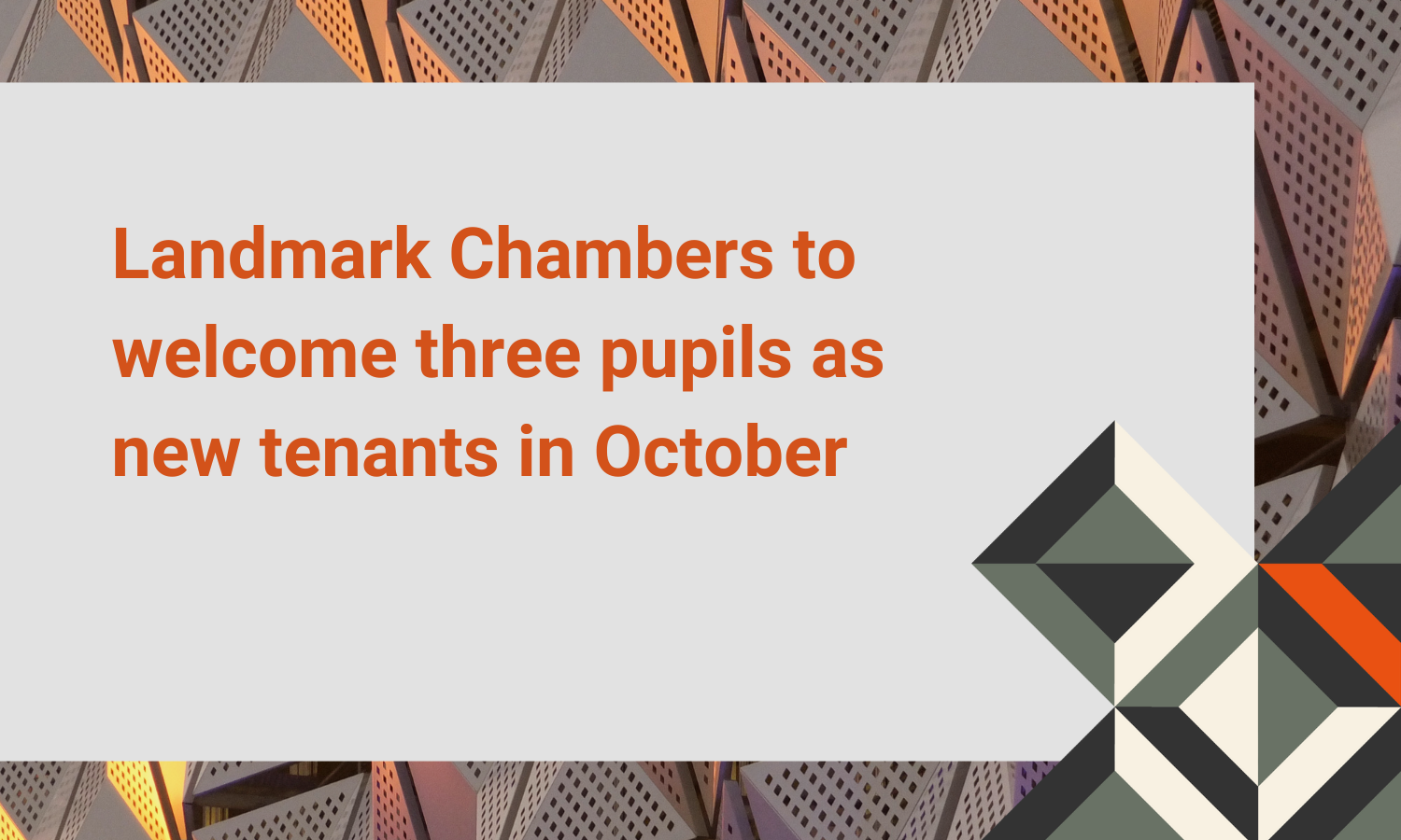 Landmark Chambers three pupils